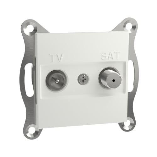Schneider Electric Asfora EPH3470321D TV-SAT-Durchgangsdose 8dB, Unterputz, 2 Ausgänge, weiß Schneider Electric Asfora EPH3470321D TV-SAT-Durchgangsdose 8dB, Unterputz, 2 Ausgänge, weiß von Schneider Electric