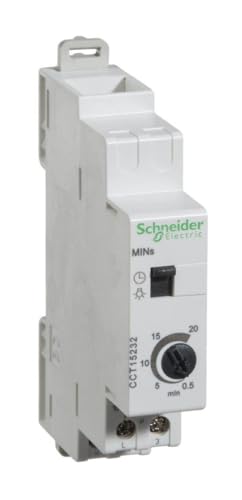 Schneider Electric CCT15232 Fly gezwungen mit Timer Minuten, 18 mm breite, 89 mm Höhe, 66 mm Tiefe, 16 A a, 230 V, weiß Schneider Electric CCT15232 Fly gezwungen mit Timer Minuten, 18 mm breite, 89 mm Höhe, 66 mm Tiefe, 16 A a, 230 V, weiß von Schneider Electric