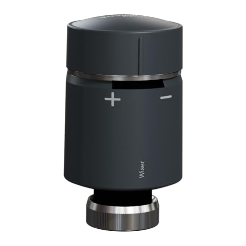 Schneider Electric CCTFR6101 Wiser Smart Home Heizkörperthermostat, smartes Thermostat mit App Funktion,kompatibel mit Amazon Alexa und Google Home, schwarz Schneider Electric CCTFR6101 Wiser Smart Home Heizkörperthermostat, smartes Thermostat mit App Funktion,kompatibel mit Amazon Alexa und Google Home, schwarz von Schneider Electric