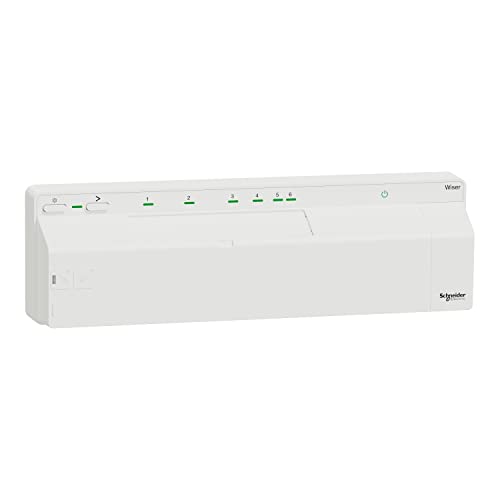 Schneider Electric CCTFR6610 Wiser Smart Home Fußbodenheizungssteuerung Standalone oder per App, Verteilerleiste für Heizen, Regelt Ventile der Fußbodenheizung, Perfekte Fußbodenheizungskontrolle Schneider Electric CCTFR6610 Wiser Smart Home Fußbodenheizungssteuerung Standalone oder per App, Verteilerleiste für Heizen, Regelt Ventile der Fußbodenheizung, Perfekte Fußbodenheizungskontrolle von Schneider Electric