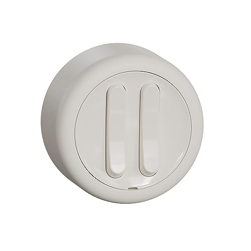 Schneider Electric ELSO WDE015816 Serienschalter 2-fach, Aufputz Feuchtraum, Aufputzschalter, weiß rund Renova 16 AX - 250 V AC Schneider Electric ELSO WDE015816 Serienschalter 2-fach, Aufputz Feuchtraum, Aufputzschalter, weiß rund Renova 16 AX - 250 V AC von Schneider Electric
