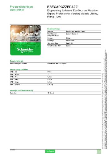 Schneider Electric ESECAPCZZEPAZZ Erweiterungsmodul Schneider Electric ESECAPCZZEPAZZ Erweiterungsmodul von Schneider Electric