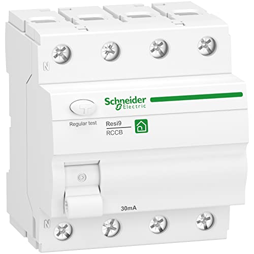 Schneider Electric Fehlerstromschutzschalter RESI9 4P 63A 30MA TYP A, R9R22463 von Schneider Electric