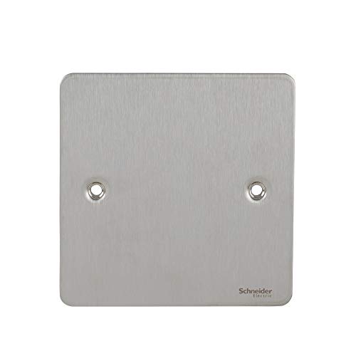 Schneider Electric GU8210SS Ultimate Blank Platte, 1 Gang, Edelstahl von Schneider Electric