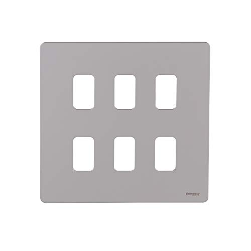 Schneider Electric GUGS06GPN Ultimate Grid System Flachplatte, 6 Gänge, perlnickel-farben Schneider Electric GUGS06GPN Ultimate Grid System Flachplatte, 6 Gänge, perlnickel-farben von Schneider Electric