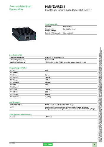 Schneider Electric HMIYDARE11 Erweiterungsmodul von Schneider Electric