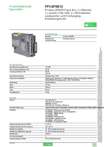 Schneider Electric Industrie PC () PFXSP5B10 von Schneider Electric