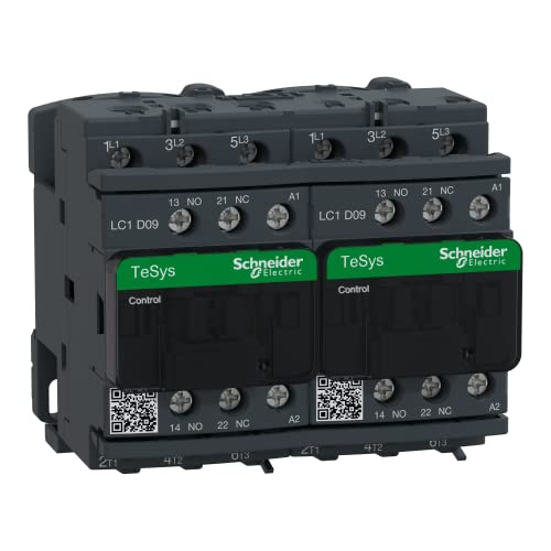 Schneider Electric LC2D09P7 Wendeschützkombination, 3p+1S+1Ö, 4kW/400V/AC3 9A, Spule 230V 50/60Hz von Schneider Electric