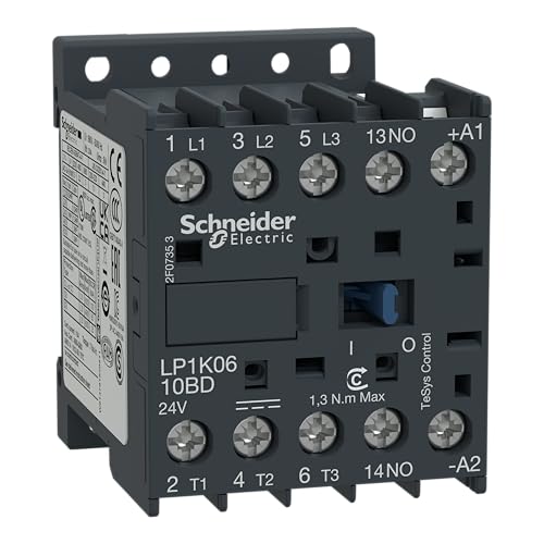 Schneider Electric LP1K0610JD Schütz, 6 A, 12 V, DC, Schaltgerät 3No, 6 A, AC3-Pole Schneider Electric LP1K0610JD Schütz, 6 A, 12 V, DC, Schaltgerät 3No, 6 A, AC3-Pole von Schneider