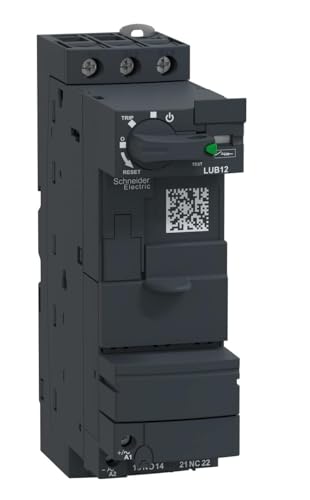 Schneider Electric | LUB12 - Grundgerät für Direktanlasser, Motorstarter TeSys U, 12A, mit Schraubklemmen - 45 x 154 x 126 mm von Schneider Electric