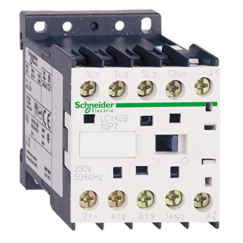 Schneider Electric - Leistungsschütz 3p, +1S, 4 kW, 9 A, 400 V AC3, Spule 230 V AC, LC1K0910P7 von Schneider Electric