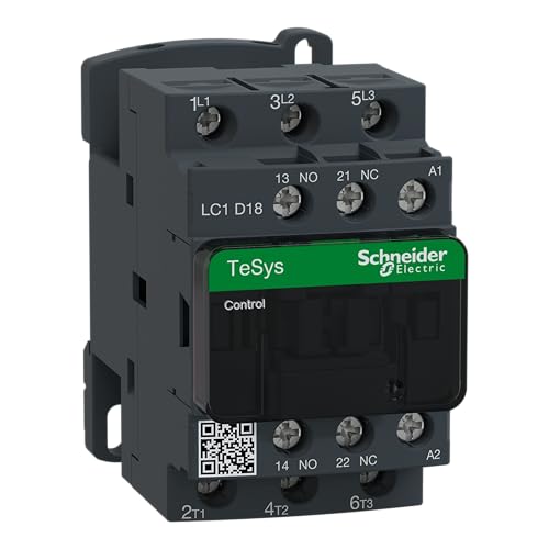 Schneider Electric - Leistungsschütz LC1D 3p, +1S+1Ö, 7.5 kW, 18 A, 400 V AC3, Spule 400 V AC, LC1D18V7 Schneider Electric - Leistungsschütz LC1D 3p, +1S+1Ö, 7.5 kW, 18 A, 400 V AC3, Spule 400 V AC, LC1D18V7 von Schneider Electric
