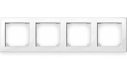 Schneider Electric Merten 478419 M-SMART Rahmen für Steckdosen und Schalter 4-fach, polarweiß glänzend Schneider Electric Merten 478419 M-SMART Rahmen für Steckdosen und Schalter 4-fach, polarweiß glänzend von Schneider Electric