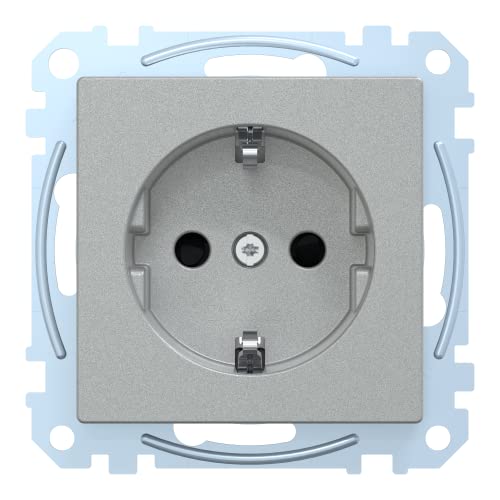 Schneider Electric Merten MEG2300-0460 SCHUKO-Steckdose, erhöhter Berührungsschutz,Schutzkontaktsteckose, Steckklemmen, Aluminium, System M Schneider Electric Merten MEG2300-0460 SCHUKO-Steckdose, erhöhter Berührungsschutz,Schutzkontaktsteckose, Steckklemmen, Aluminium, System M von Schneider Electric