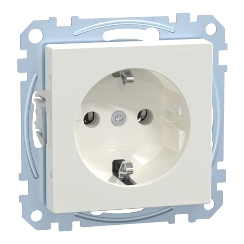 Schuko-Steckdose Merten, System M, polar weiß 1 Stück von Schneider Electric
