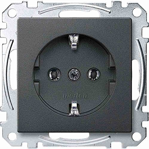 Schneider Electric Merten Schuko-Steckdose, Steckklemmen, System M, anthrazit edelmatt, Artikelnummer MEG2301-0414 Schneider Electric Merten Schuko-Steckdose, Steckklemmen, System M, anthrazit edelmatt, Artikelnummer MEG2301-0414 von Schneider Electric