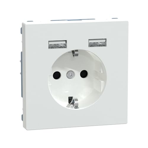 Schneider Electric Merten MEG2366-6035 Steckdose mit USB Anschluss Typ A+A System Design Lotusweiß ,Schuko USB Steckdose Unterputz,Schutzkontaktsteckdose, geeignetfür Smartphone, Tablet Schneider Electric Merten MEG2366-6035 Steckdose mit USB Anschluss Typ A+A System Design Lotusweiß ,Schuko USB Steckdose Unterputz,Schutzkontaktsteckdose, geeignetfür Smartphone, Tablet von Schneider Electric