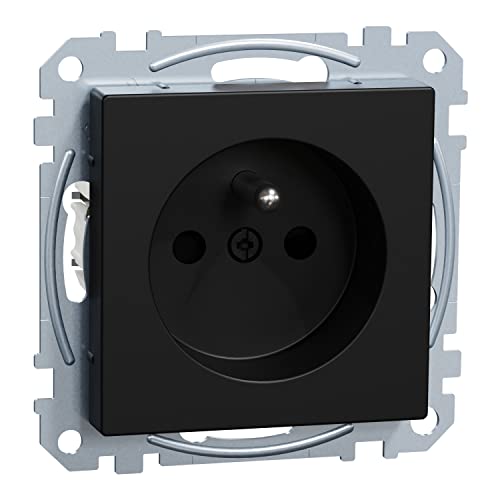 Schneider Electric Merten MEG2600-0403 Steckdose mit Schutzkontaktstift, Schraub-Liftklemmen, Berührungsschutz, Schwarz Matt, System M, Schutzkontaktsteckdose Schneider Electric Merten MEG2600-0403 Steckdose mit Schutzkontaktstift, Schraub-Liftklemmen, Berührungsschutz, Schwarz Matt, System M, Schutzkontaktsteckdose von Schneider Electric
