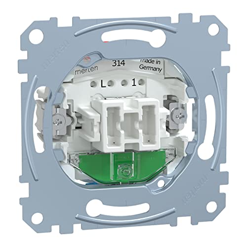 Schneider Electric Merten MEG3106-0000 - Ausschalter, Wechselschalter, Kontrollschalter-Einsatz,Steckklemmen;LED Beleuchtungs-Module - Unterputz zum Einbau von Schalter und Steckdose von Schneider Electric