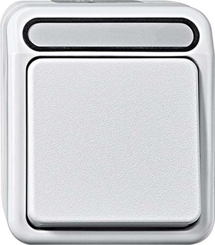 Schneider Electric Merten MEG3116-8019 Aufputz 1-Fach Aus/Wechselschalter, 1-polig, Feuchtraum Schalterprogramm, IP44, polarweiß, AQUASTAR Schneider Electric Merten MEG3116-8019 Aufputz 1-Fach Aus/Wechselschalter, 1-polig, Feuchtraum Schalterprogramm, IP44, polarweiß, AQUASTAR von Schneider Electric