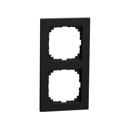 Schneider Electric MEG4020-3603 M-Pure Abdeckrahmen, Schwarz Matt, Rahmen2-fach von Schneider Electric