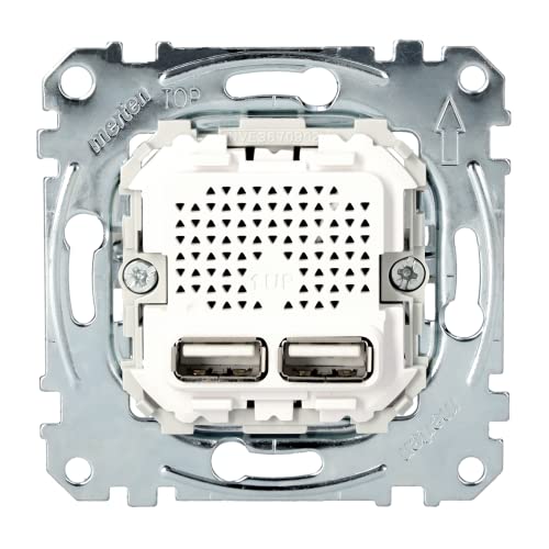 Schneider Electric Merten MEG4366-0100 USB Ladestation-Einsatz Typ A+A Unterputzeinsatz, USB Steckdose Schneider Electric Merten MEG4366-0100 USB Ladestation-Einsatz Typ A+A Unterputzeinsatz, USB Steckdose von Schneider Electric