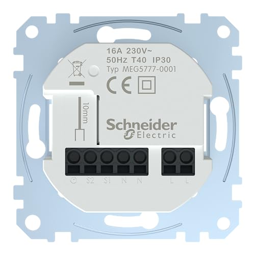 Schneider Electric Merten MEG5777-0001 Connected Raumtemperaturregler-Einsatz, Unterputzeinsatz,16A, Zigbee, Smart Home, Grün von Schneider Electric