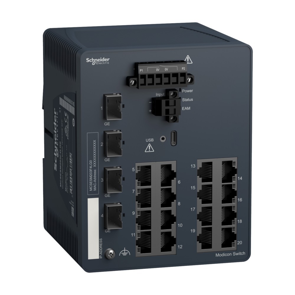 Schneider Electric Modicon Managed Switch MCSESM203F4LG0 Schneider Electric Modicon Managed Switch MCSESM203F4LG0 von Schneider Electric