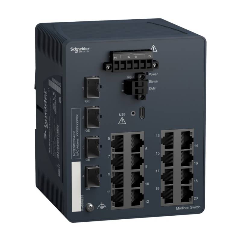 Schneider Electric Modicon Managed Switch MCSESM203F4LG0 von Schneider Electric