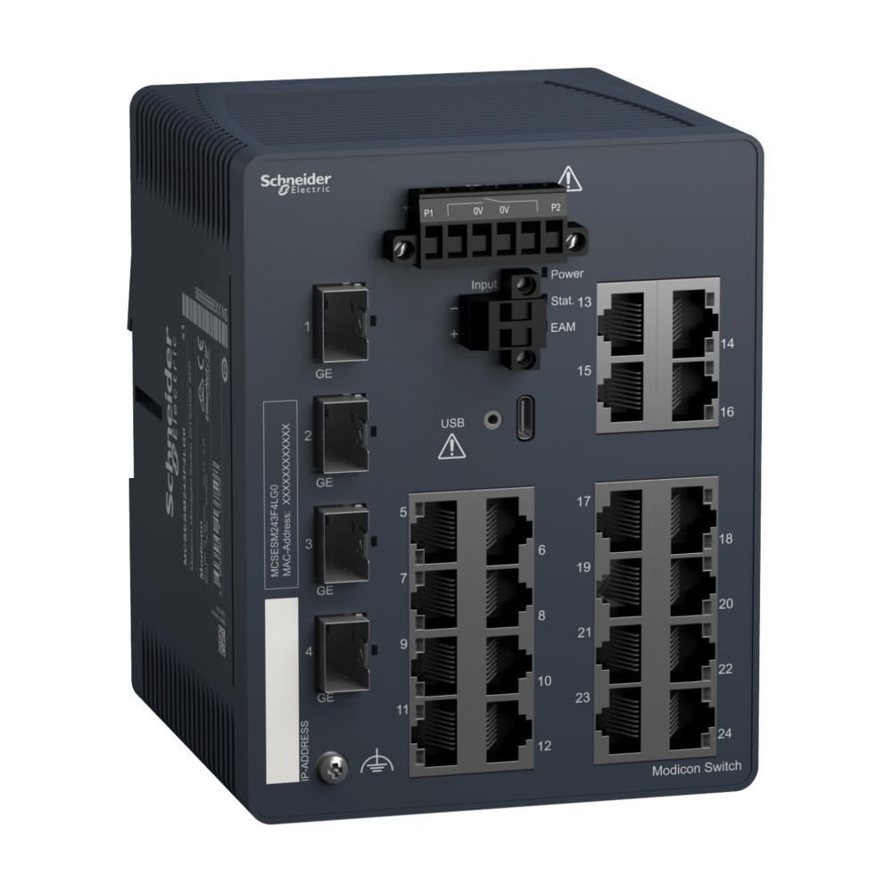 Schneider Electric Modicon Managed Switch MCSESM243F4LG0 Schneider Electric Modicon Managed Switch MCSESM243F4LG0 von Schneider Electric
