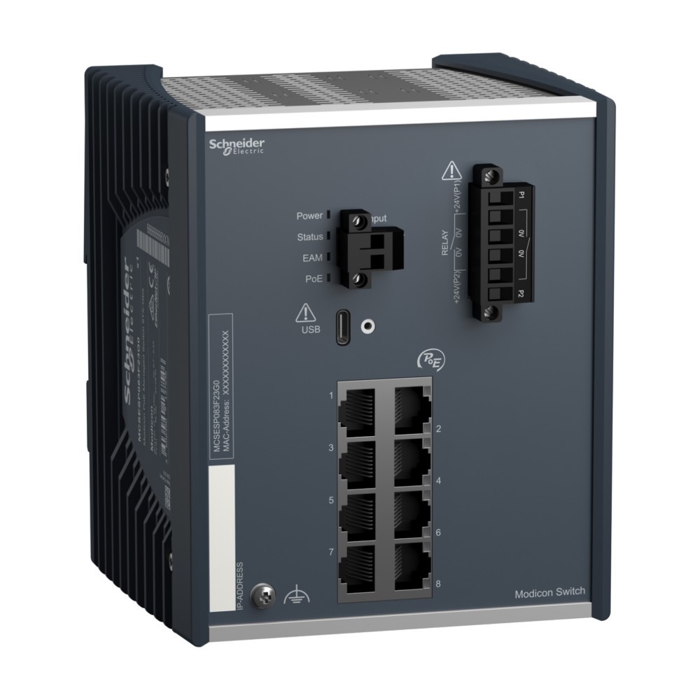 Schneider Electric Modicon PoE Managed Switch MCSESP083F23G0 Schneider Electric Modicon PoE Managed Switch MCSESP083F23G0 von Schneider Electric