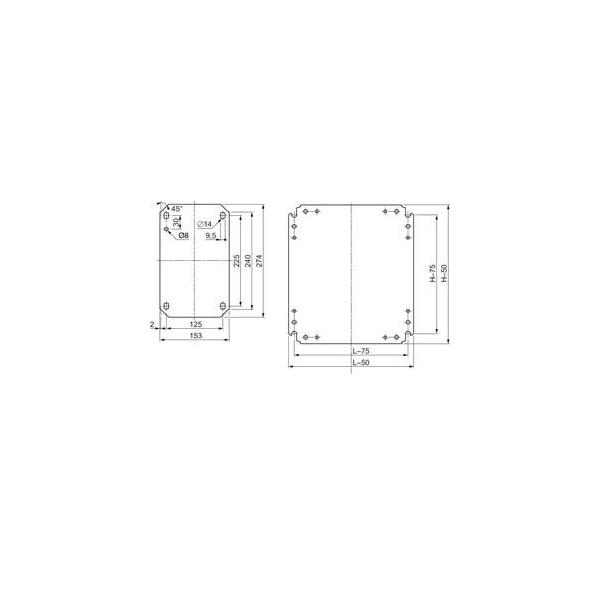 Schneider Electric Montageplatte NSYMM106 von Schneider Electric