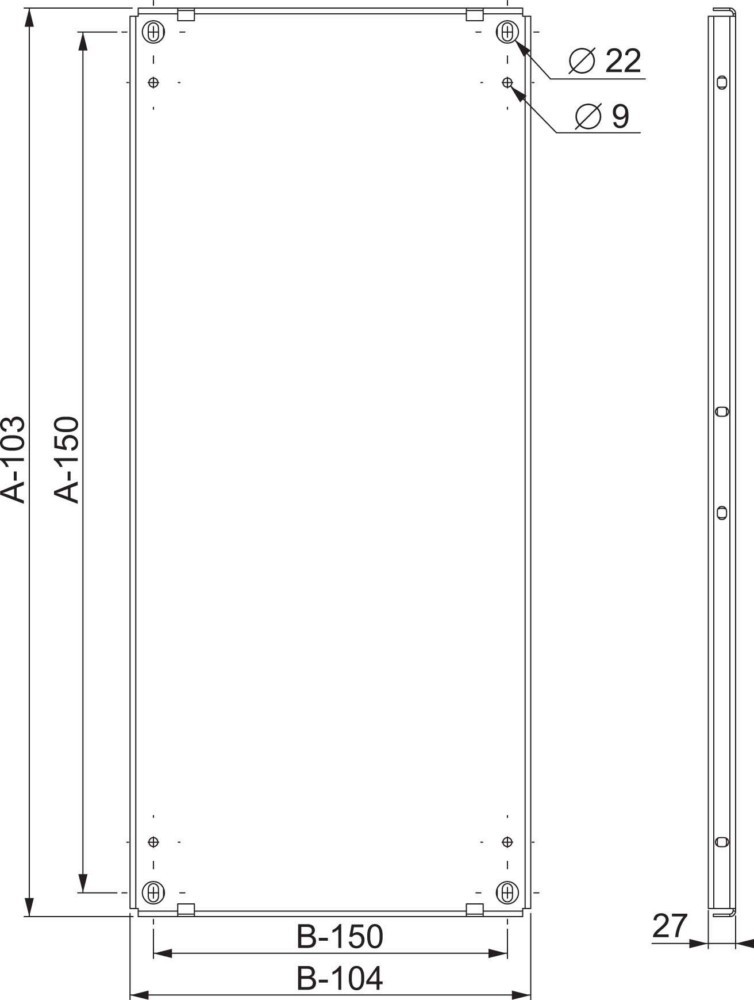 Schneider Electric Montageplatte Vollblech NSYMP128 von Schneider Electric