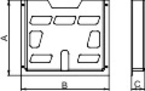 Schneider Electric NSYDPA4 Montagematerial Polystyrol Weiß (L x B x H) 23 x 247 x 230mm 1St. von Schneider Electric