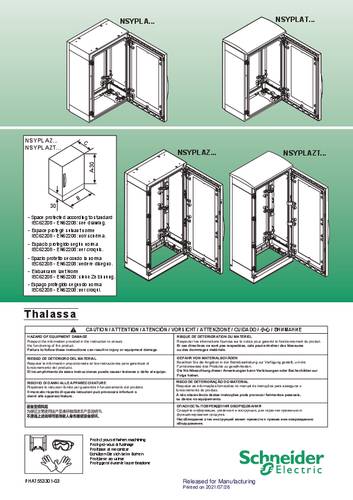 Schneider Electric Polyestergehäuse, PLAZ m. Sockelrahmen, offener Boden, 500x1000x420 IP54 Inhalt: von Schneider Electric