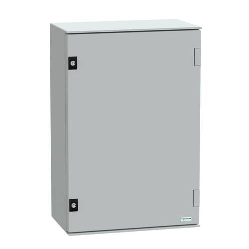 Schneider Electric Polyestergehäuse PLM Wandmontage, mit Bakelit-Montageplatte H647xB436xT250mm IP6 von Schneider Electric