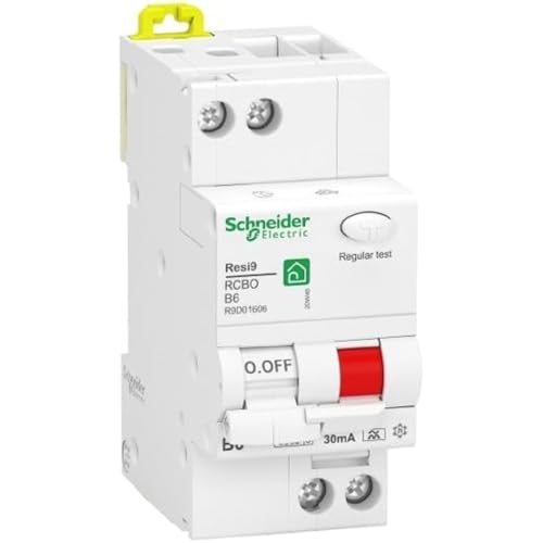 Schneider Electric R9D01606 FI/LS-Schalter Resi9 1P+N, 6A, B-Char., 30mA, Typ A, 6kA Schneider Electric R9D01606 FI/LS-Schalter Resi9 1P+N, 6A, B-Char., 30mA, Typ A, 6kA von Schneider Electric