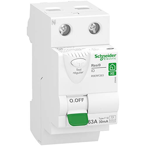 Schneider Electric R9ERF263 RESI9 XE - Differenzschalter - 2P - 63A - 30mA - Typ Fsi - steckbarer Int Diff XE 2P 63A 30mA Fsi Schneider Electric R9ERF263 RESI9 XE - Differenzschalter - 2P - 63A - 30mA - Typ Fsi - steckbarer Int Diff XE 2P 63A 30mA Fsi von Schneider Electric