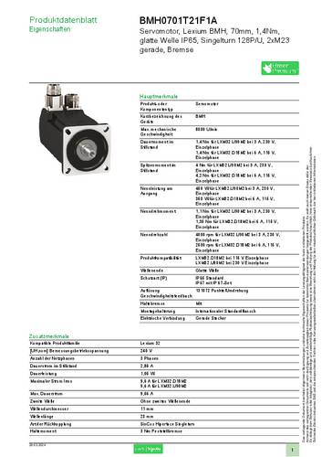 Schneider Electric Servomotor BMH0701T21F1A von Schneider Electric