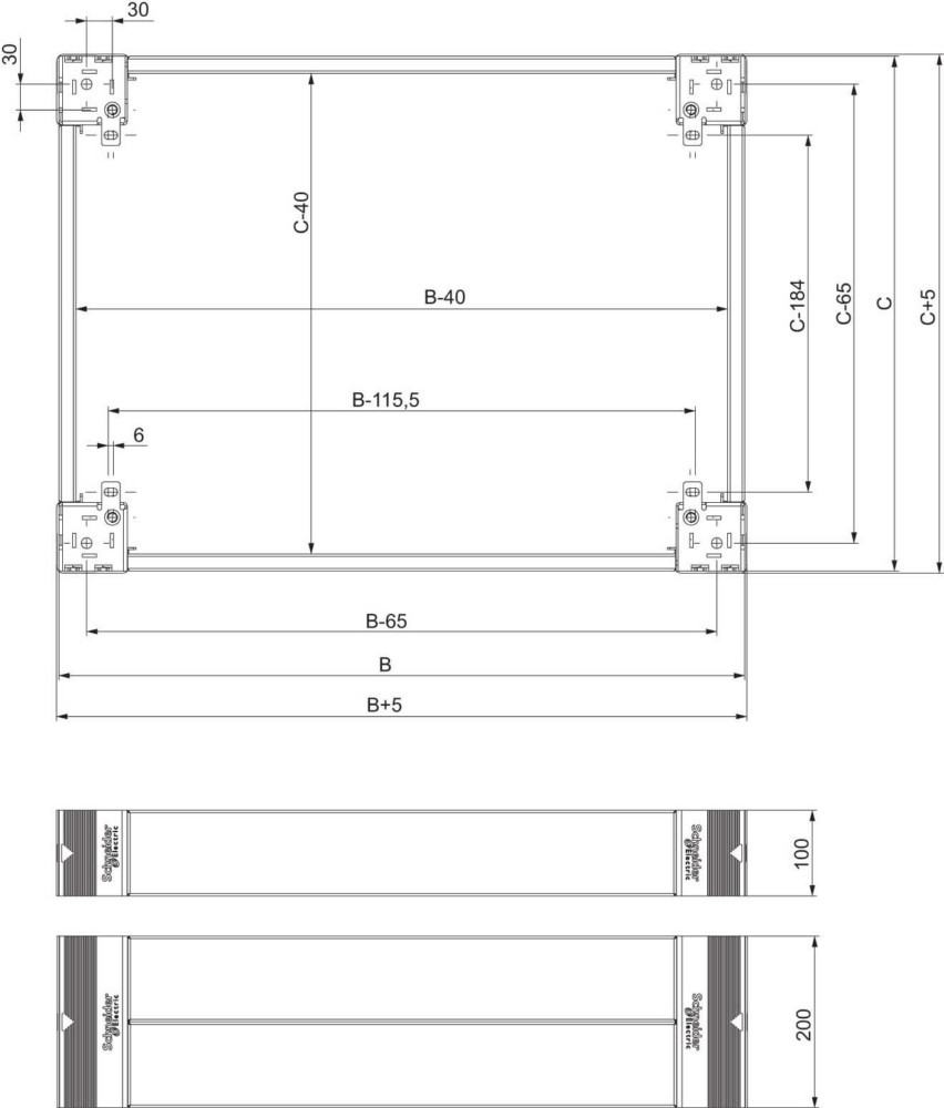 Schneider Electric Sockel 200mm NSYSPS3200 Schneider Electric Sockel 200mm NSYSPS3200 von Schneider Electric