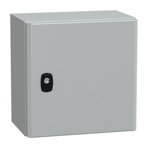 Schneider Electric Spacial S3D Volltür mit Montageplatte H300xB300xT200 IP66 IK10 RAL7035. Inhalt: von Schneider Electric