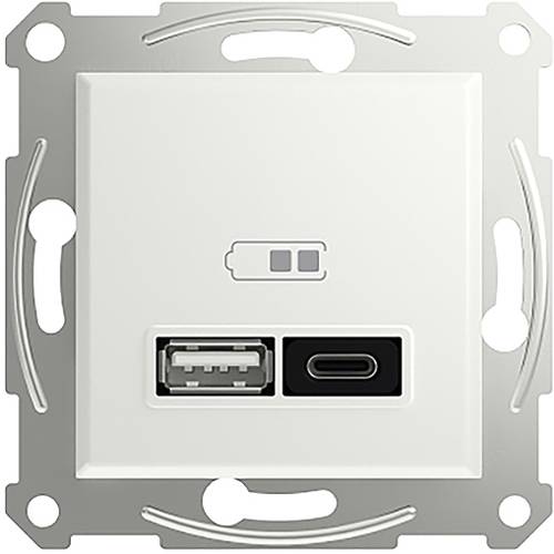 Schneider Electric USB-Steckdose Asfora Weiß (glänzend) EPH2770421D von Schneider Electric