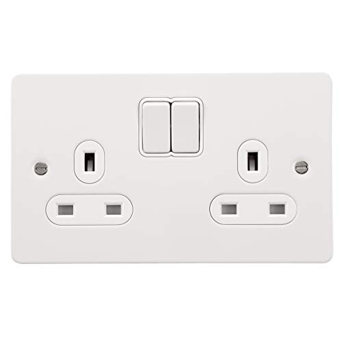 Schneider Electric Ultimate schraubenlose, geschaltete Doppelsteckdose mit flacher Platte, einpolig, 13 A, GU3220WPW, weiß lackiert mit weißem Einsatz Schneider Electric Ultimate schraubenlose, geschaltete Doppelsteckdose mit flacher Platte, einpolig, 13 A, GU3220WPW, weiß lackiert mit weißem Einsatz von Schneider Electric