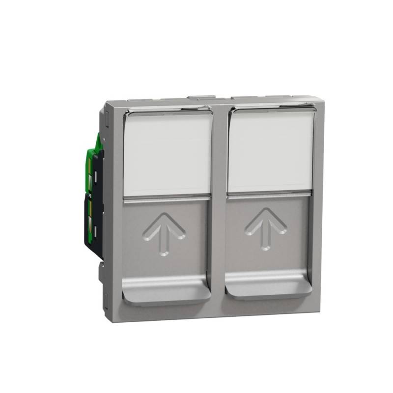 Schneider Electric Unica Datendose 2xRJ45 NU342030 von Schneider Electric