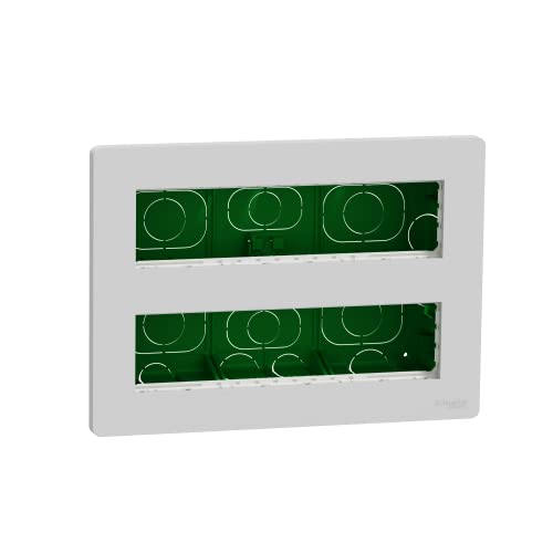 Schneider Electric - Unica – Einbau-Konzentrationsbox komplett – 2 Reihen mit 8 Mod – Aluminium – NU171830 Schneider Electric - Unica – Einbau-Konzentrationsbox komplett – 2 Reihen mit 8 Mod – Aluminium – NU171830 von Schneider Electric