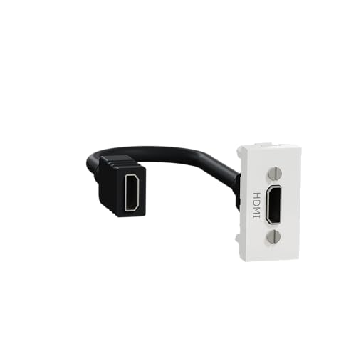 Schneider Electric Unica – HDMI-Buchse vorangeschlossen – 1 Mod – Weiß – nur Mec – NU343018 von Schneider Electric