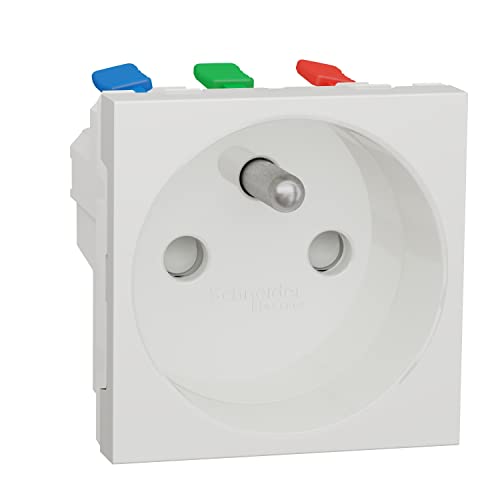 Schneider Electric - Unica NU305918P Steckdosen, 2P+T, Weiß, 100 Stück Schneider Electric - Unica NU305918P Steckdosen, 2P+T, Weiß, 100 Stück von Schneider Electric