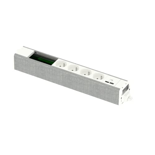 Schneider Electric - Unica System+ – Vorverkabelte Sicherung M – 4 x 2P+T + USB A+C + VDI 4 Mod – Weiß/T – INS44262 von Schneider Electric