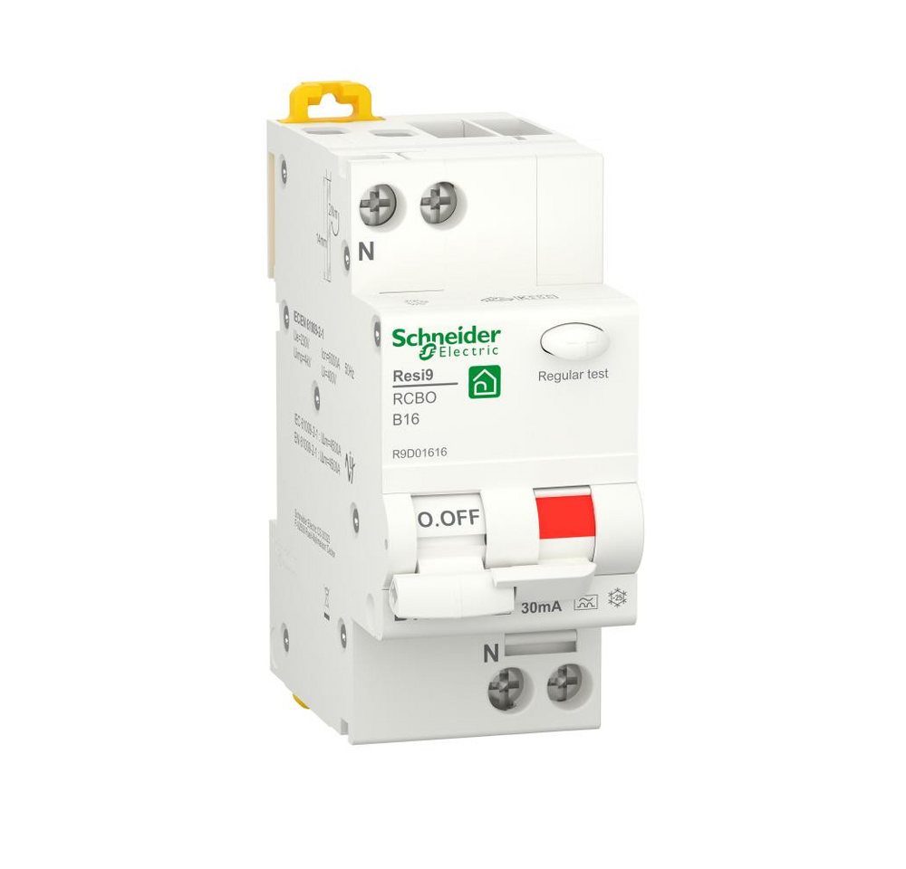 Schneider Electric Verteiler Schneider Electric FI/LS-Schalter Resi9 1P+N, 16A, B-Char., 30mA, Typ von Schneider Electric