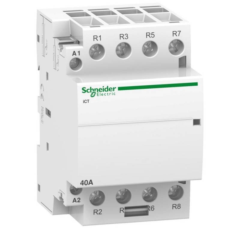 Schneider Electric Verteiler Schneider Electric Installationsschütz iCT 40A 4Ö 220/240V 50Hz A9C2 von Schneider Electric